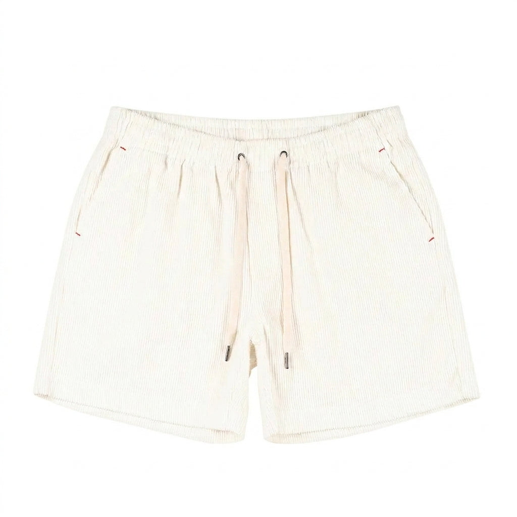 Herren Shorts mit elastischem Bund und Kordelzug und Rippenstruktur-Shorts for men-Alpenkind