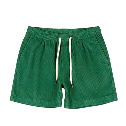 Herren Shorts mit elastischem Bund und Kordelzug und Rippenstruktur-Shorts for men-Alpenkind