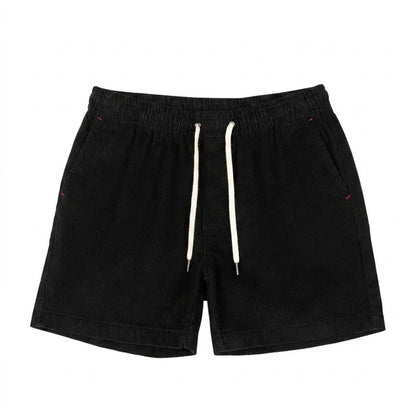 Herren Shorts mit elastischem Bund und Kordelzug und Rippenstruktur-Shorts for men-Alpenkind