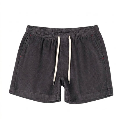 Herren Shorts mit elastischem Bund und Kordelzug und Rippenstruktur-Shorts for men-Alpenkind