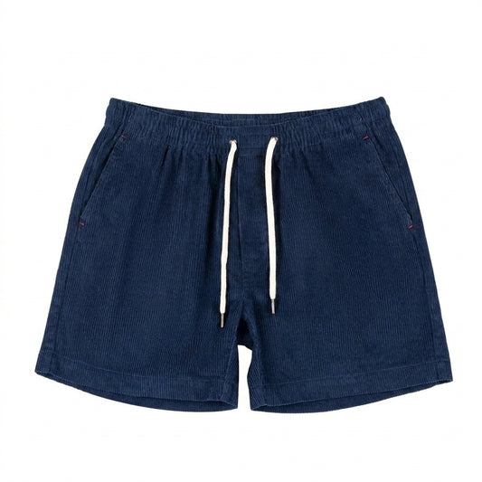 Herren Shorts mit elastischem Bund und Kordelzug und Rippenstruktur-Shorts for men-Alpenkind