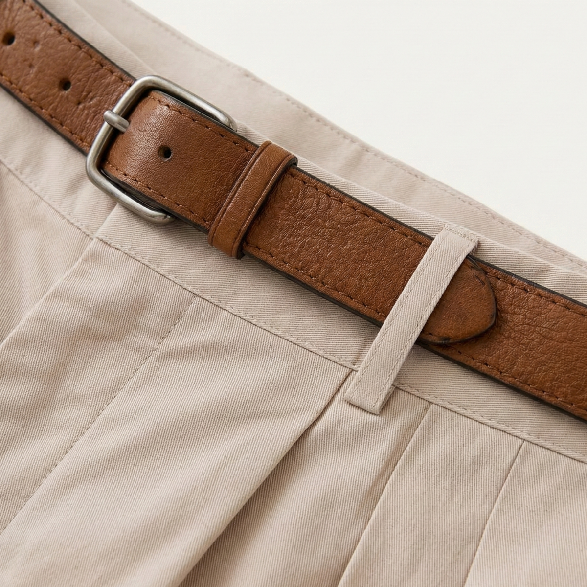 Herren Shorts mit Falten und Gürtel-Shorts for men-Alpenkind