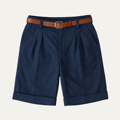 Herren Shorts mit Falten und Gürtel-Shorts for men-Alpenkind
