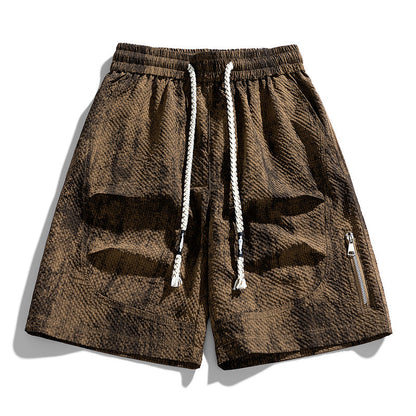 Herren-Shorts mit Kordelzug und Reißverschlusstasche-Shorts for men-Alpenkind