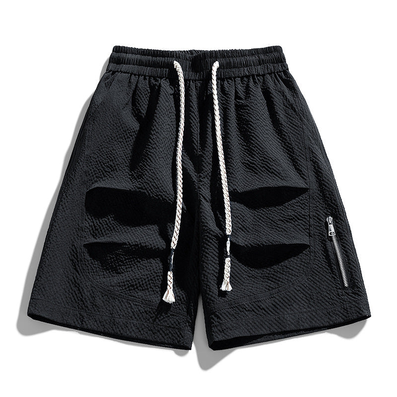 Herren-Shorts mit Kordelzug und Reißverschlusstasche-Shorts for men-Alpenkind