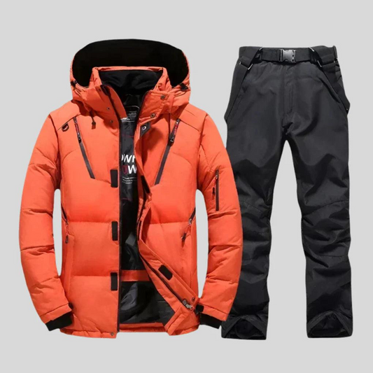 Herren Ski Outfit Set – Wetterfestes 2-teiliges Winterset mit Jacke & Skihose-Men Outerwear-Alpenkind