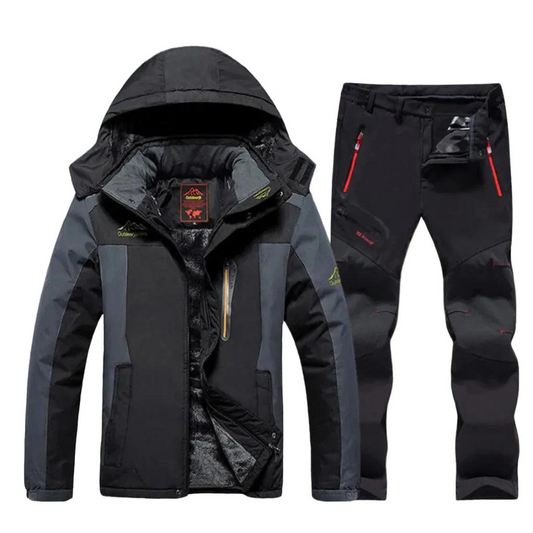 Herren Ski Set mit Kapuzenjacke und Hose-Men Outerwear-Alpenkind