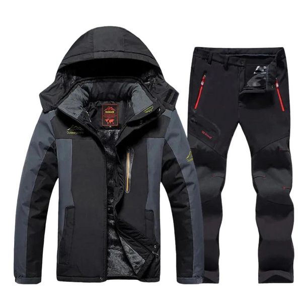 Herren Ski Set mit Kapuzenjacke und Hose-Men Outerwear-Alpenkind