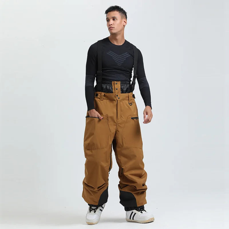Herren-Skihose mit Hosenträgern und Reißverschluss-Pants for Men-Alpenkind