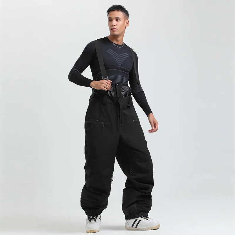 Herren-Skihose mit Hosenträgern und Reißverschluss-Pants for Men-Alpenkind