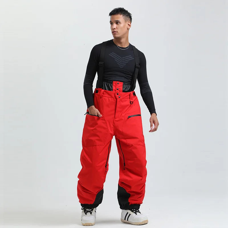 Herren-Skihose mit Hosenträgern und Reißverschluss-Pants for Men-Alpenkind