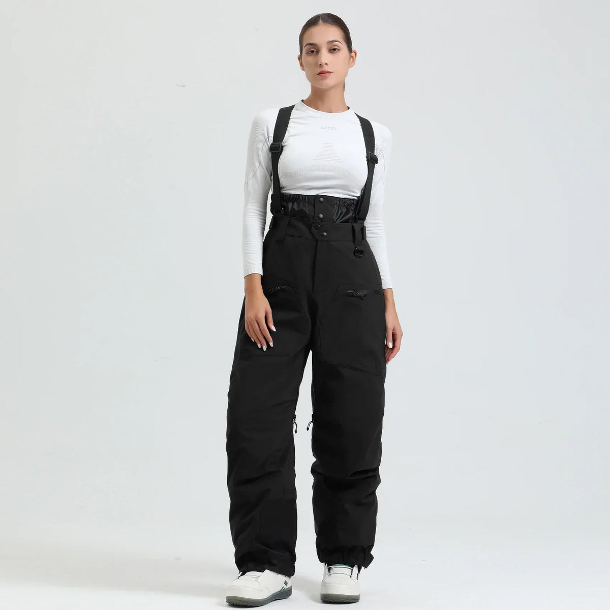 Herren-Skihose mit Hosenträgern und Reißverschluss-Pants for Men-Alpenkind