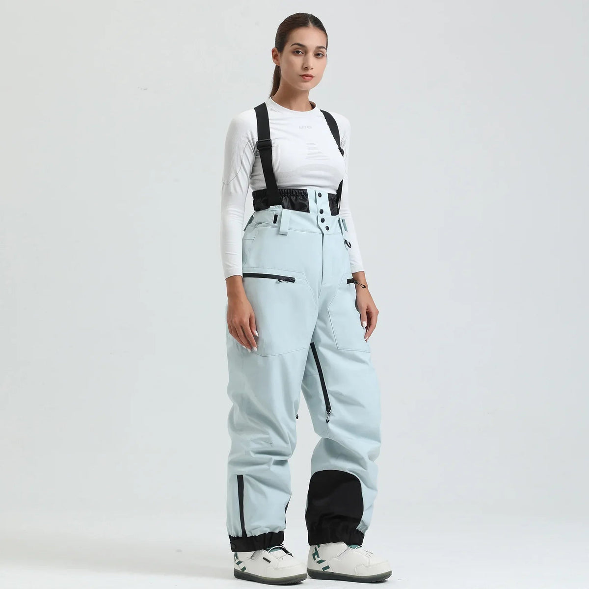 Herren-Skihose mit Hosenträgern und Reißverschluss-Pants for Men-Alpenkind