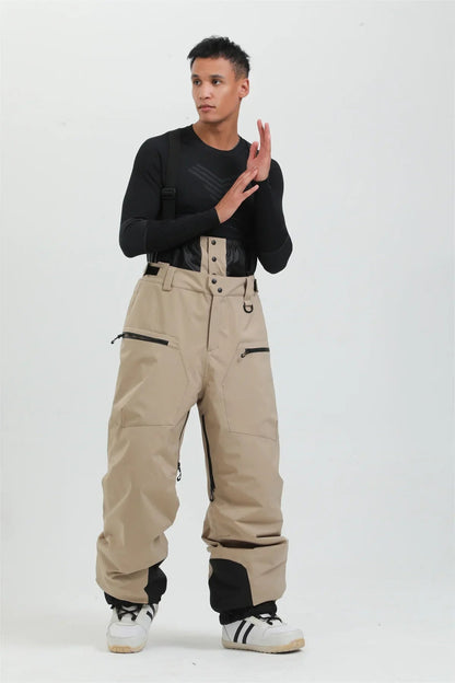 Herren-Skihose mit Hosenträgern und Reißverschluss-Pants for Men-Alpenkind