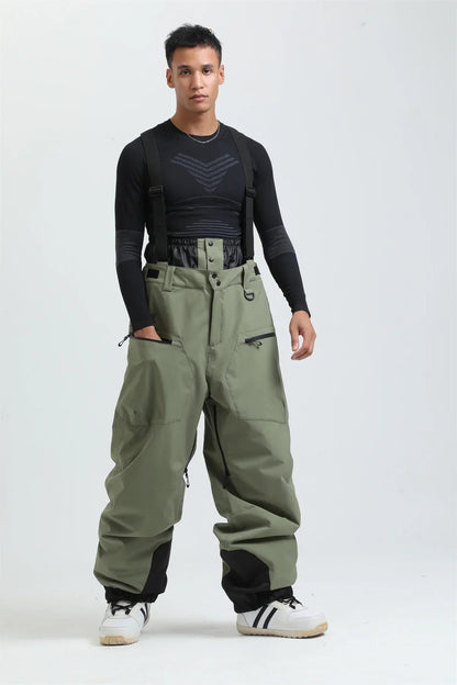 Herren-Skihose mit Hosenträgern und Reißverschluss-Pants for Men-Alpenkind