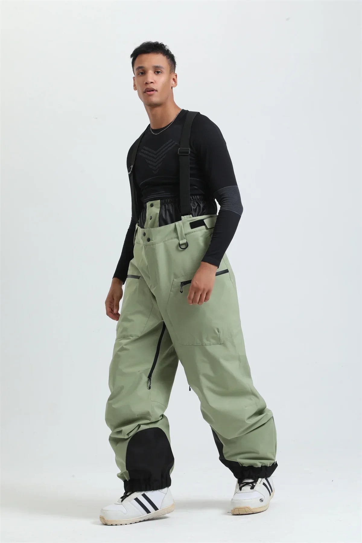 Herren-Skihose mit Hosenträgern und Reißverschluss-Pants for Men-Alpenkind