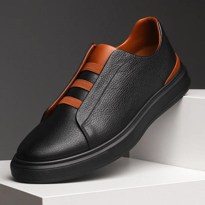 Herren-Slip-On-Sneaker mit Kontrastriemen-Detail-Footwear for men-Alpenkind