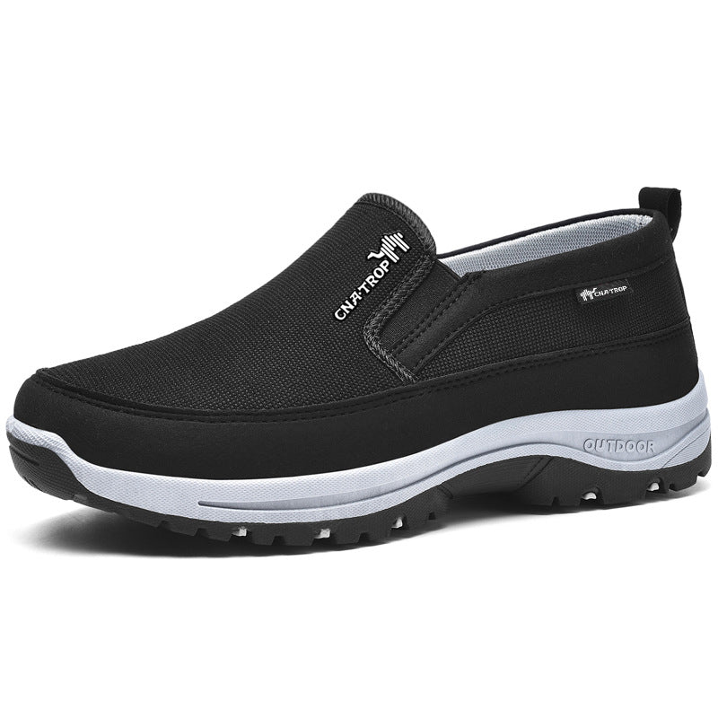Herren Slipper mit Mesh-Oberfläche und Panelstruktur-Men Footwear-Alpenkind