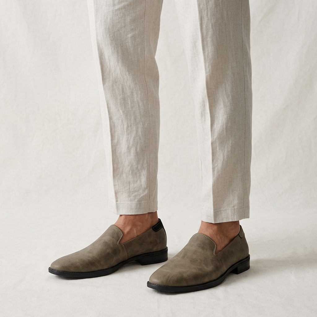 Herren-Slipper mit strukturierter Oberfläche-Footwear for men-Alpenkind