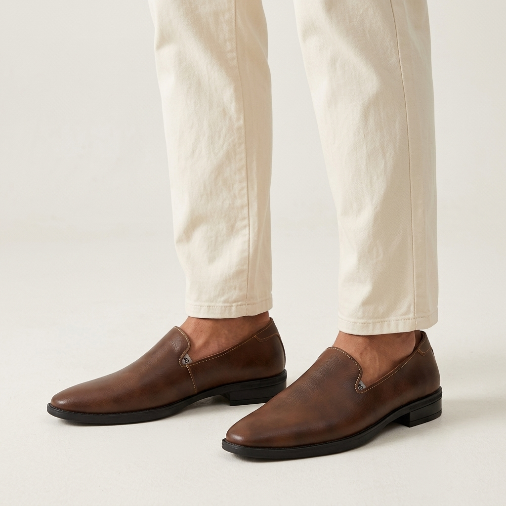 Herren-Slipper mit strukturierter Oberfläche-Footwear for men-Alpenkind