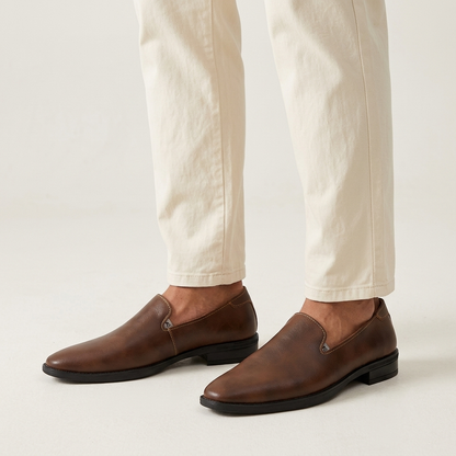 Herren-Slipper mit strukturierter Oberfläche-Footwear for men-Alpenkind