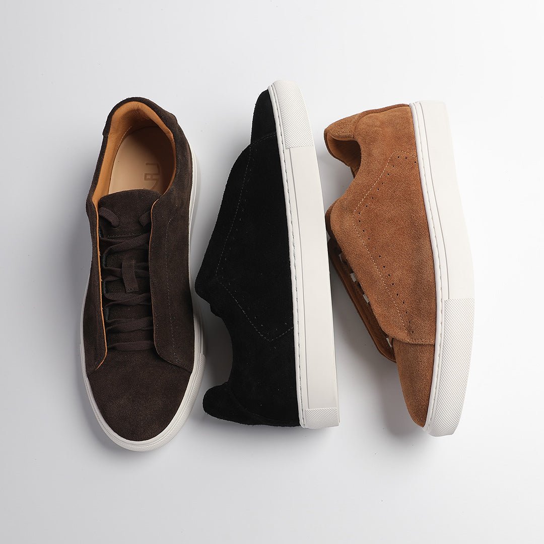 Herren-Sneaker aus Wildleder mit niedrigem Schaft-Footwear for men-Alpenkind