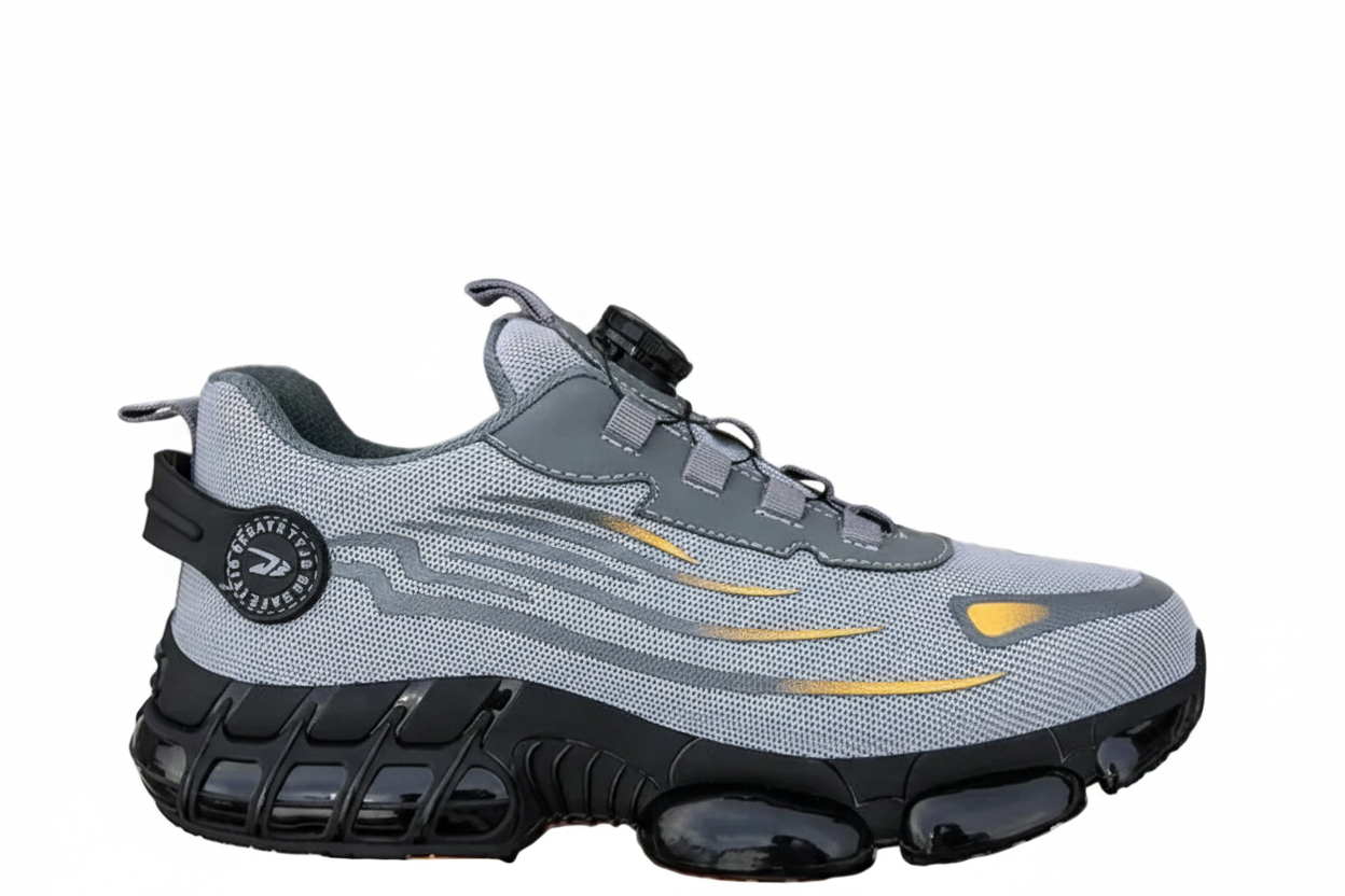 Herren Sneaker mit Mesh-Einsätzen und Drehverschluss-Men Footwear-Alpenkind