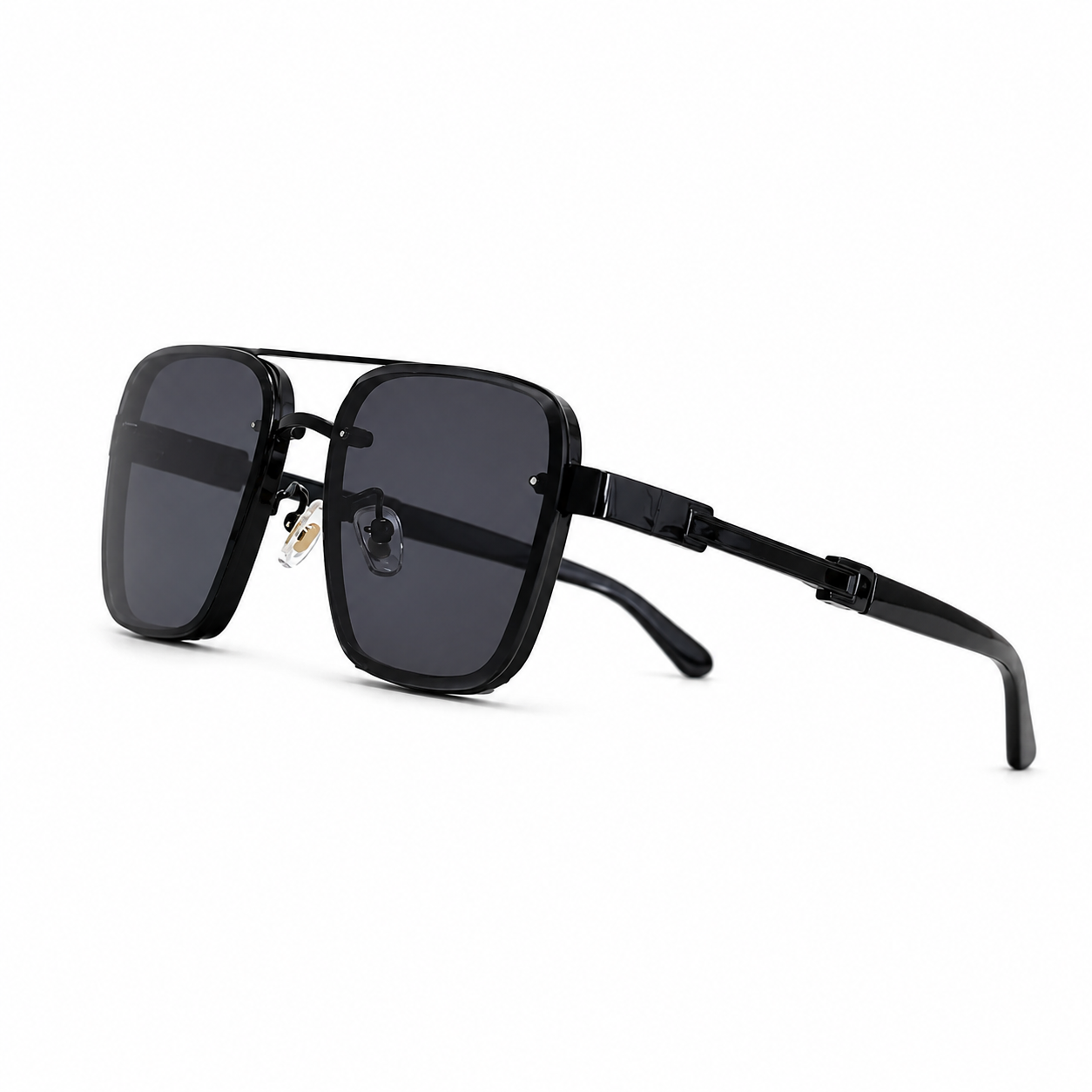 Herren Sonnenbrille mit eckigen Gläsern und Doppelsteg-Glasses for men-Alpenkind
