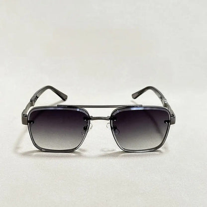 Herren Sonnenbrille mit eckigen Gläsern und Doppelsteg-Glasses for men-Alpenkind