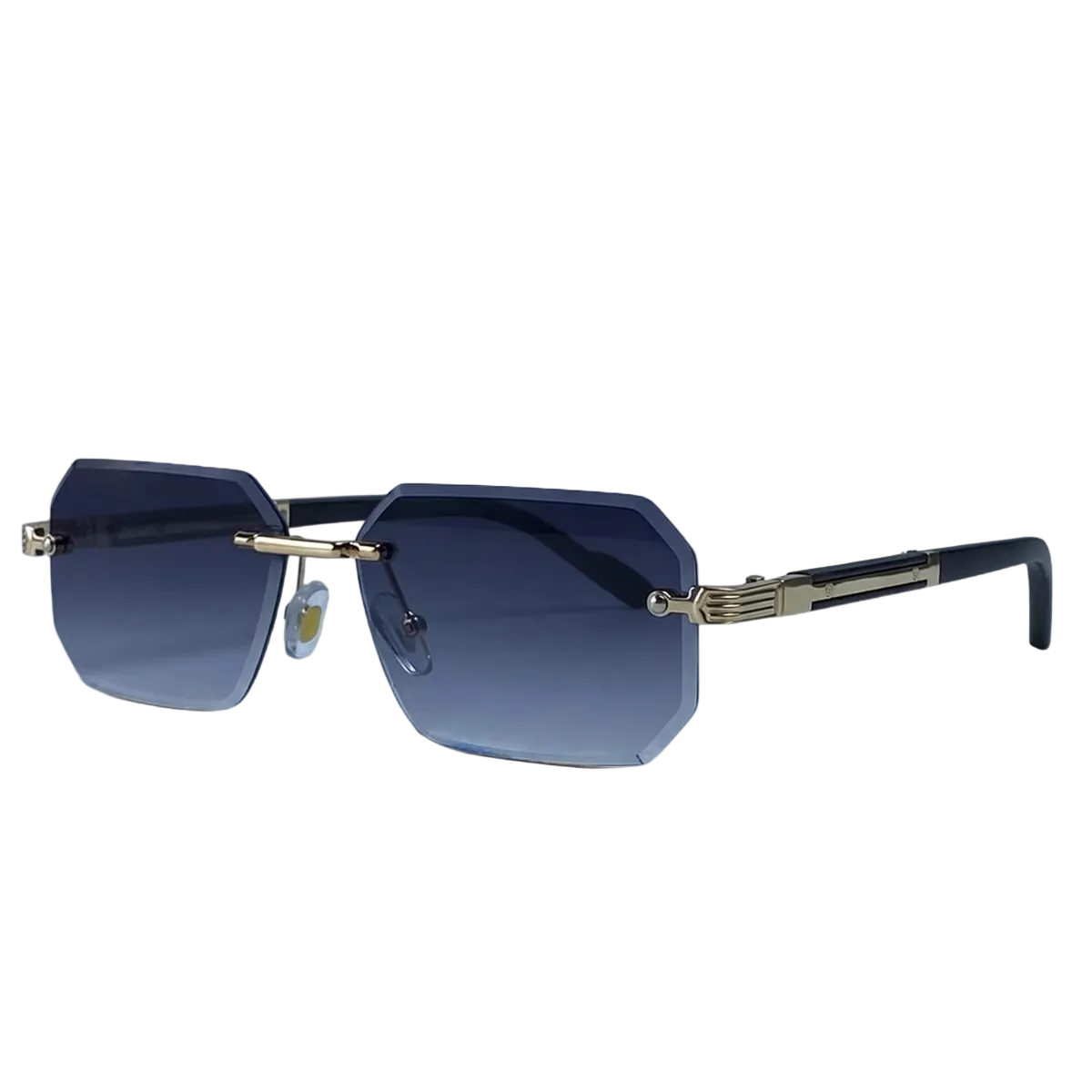 Herren Sonnenbrille mit geometrischen Gläsern und Metallsteg-Glasses for men-Alpenkind