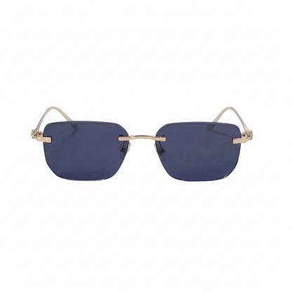 Herren Sonnenbrille mit quadratischen Gläsern und verziertem Bügeldetail-Glasses for men-Alpenkind