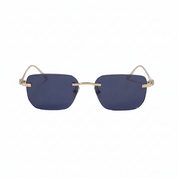 Herren Sonnenbrille mit quadratischen Gläsern und verziertem Bügeldetail-Glasses for men-Alpenkind