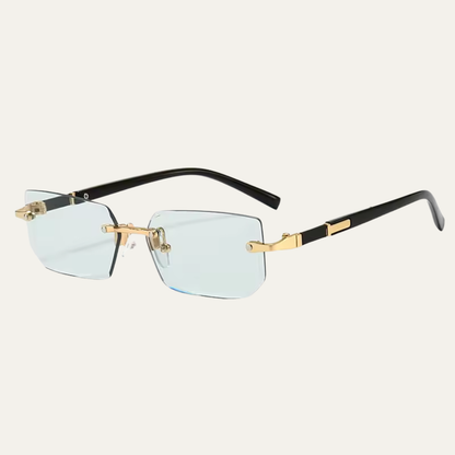 Herren Sonnenbrille mit rechteckigen Gläsern und Metallsteg-Glasses for men-Alpenkind