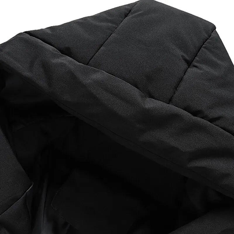Herren-Steppjacke mit Kapuze und Kordelzug-Jackets for men-Alpenkind