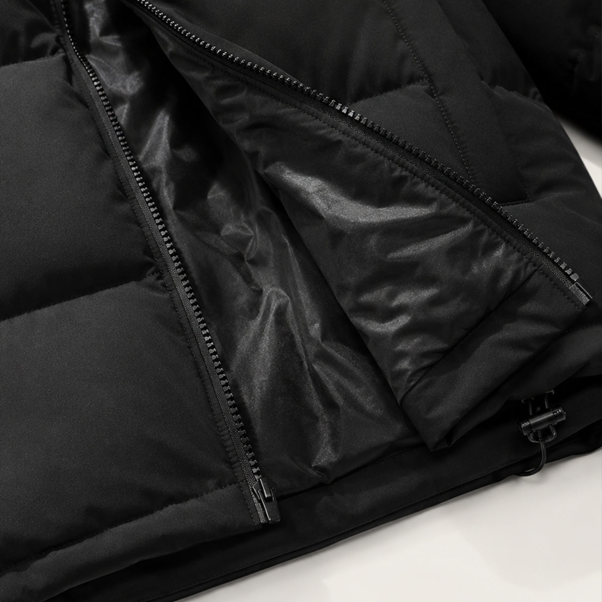 Herren-Steppjacke mit Kapuze und Reißverschluss-Jackets for men-Alpenkind