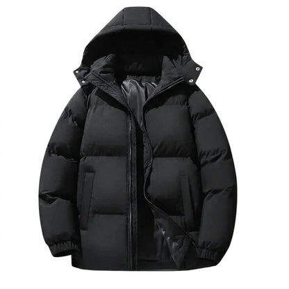 Herren-Steppjacke mit Kapuze und Reißverschluss-Jackets for men-Alpenkind