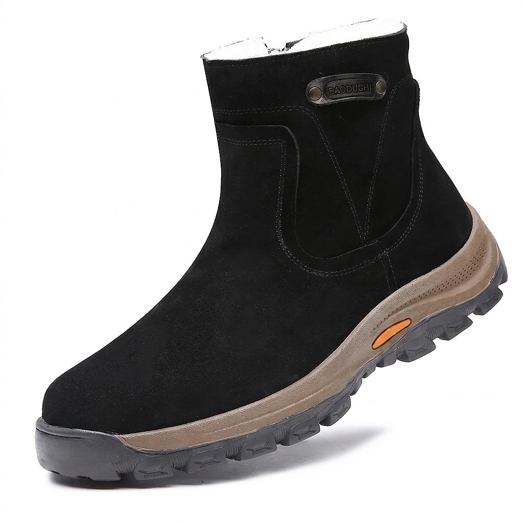 Herren-Stiefeletten aus Wildleder mit seitlichem Reißverschluss-Footwear for men-Alpenkind