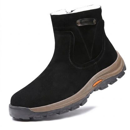 Herren-Stiefeletten aus Wildleder mit seitlichem Reißverschluss-Footwear for men-Alpenkind