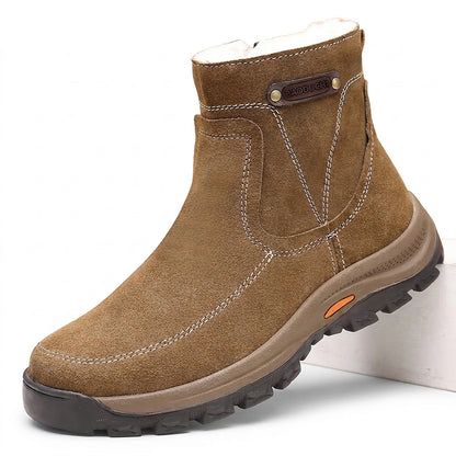 Herren-Stiefeletten aus Wildleder mit seitlichem Reißverschluss-Footwear for men-Alpenkind