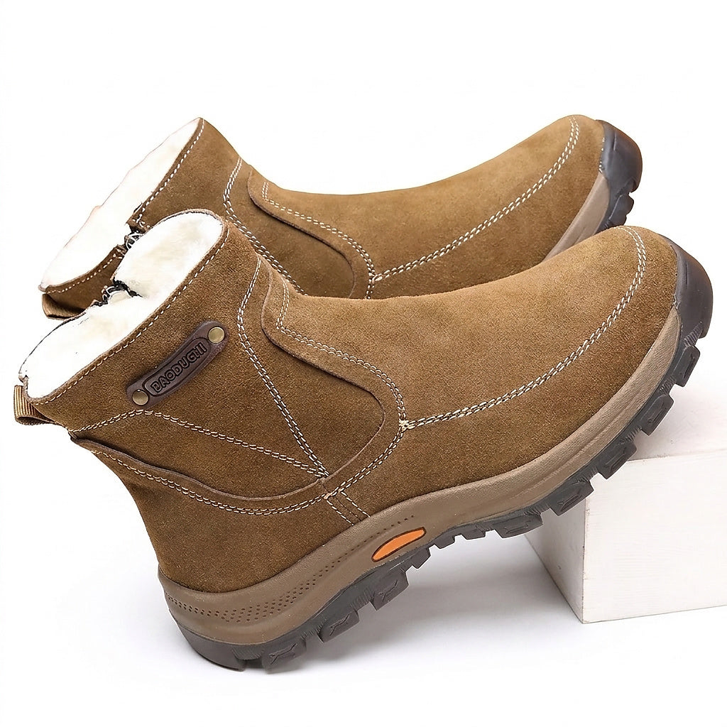 Herren-Stiefeletten aus Wildleder mit seitlichem Reißverschluss-Footwear for men-Alpenkind