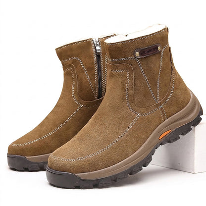 Herren-Stiefeletten aus Wildleder mit seitlichem Reißverschluss-Footwear for men-Alpenkind