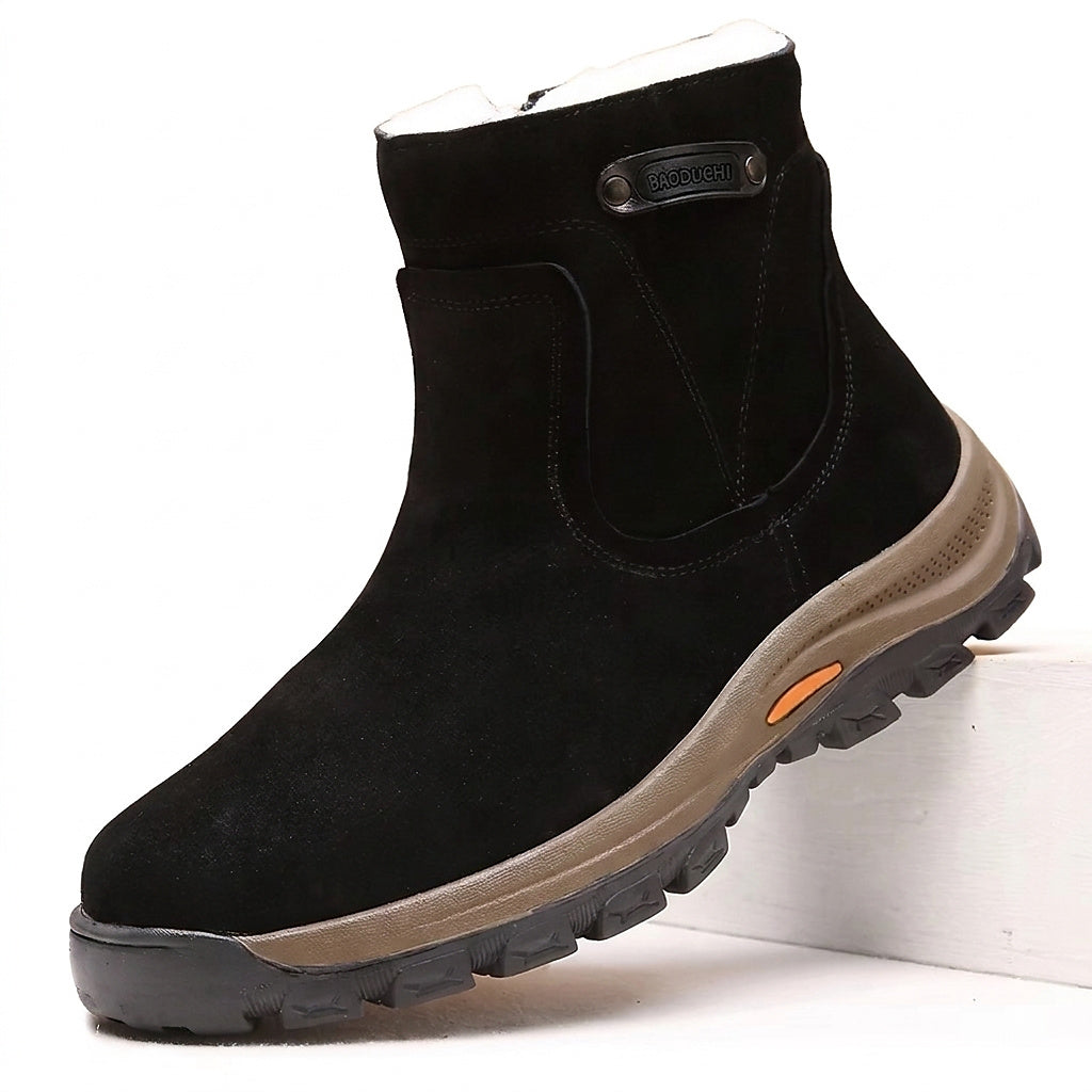 Herren-Stiefeletten aus Wildleder mit seitlichem Reißverschluss-Footwear for men-Alpenkind