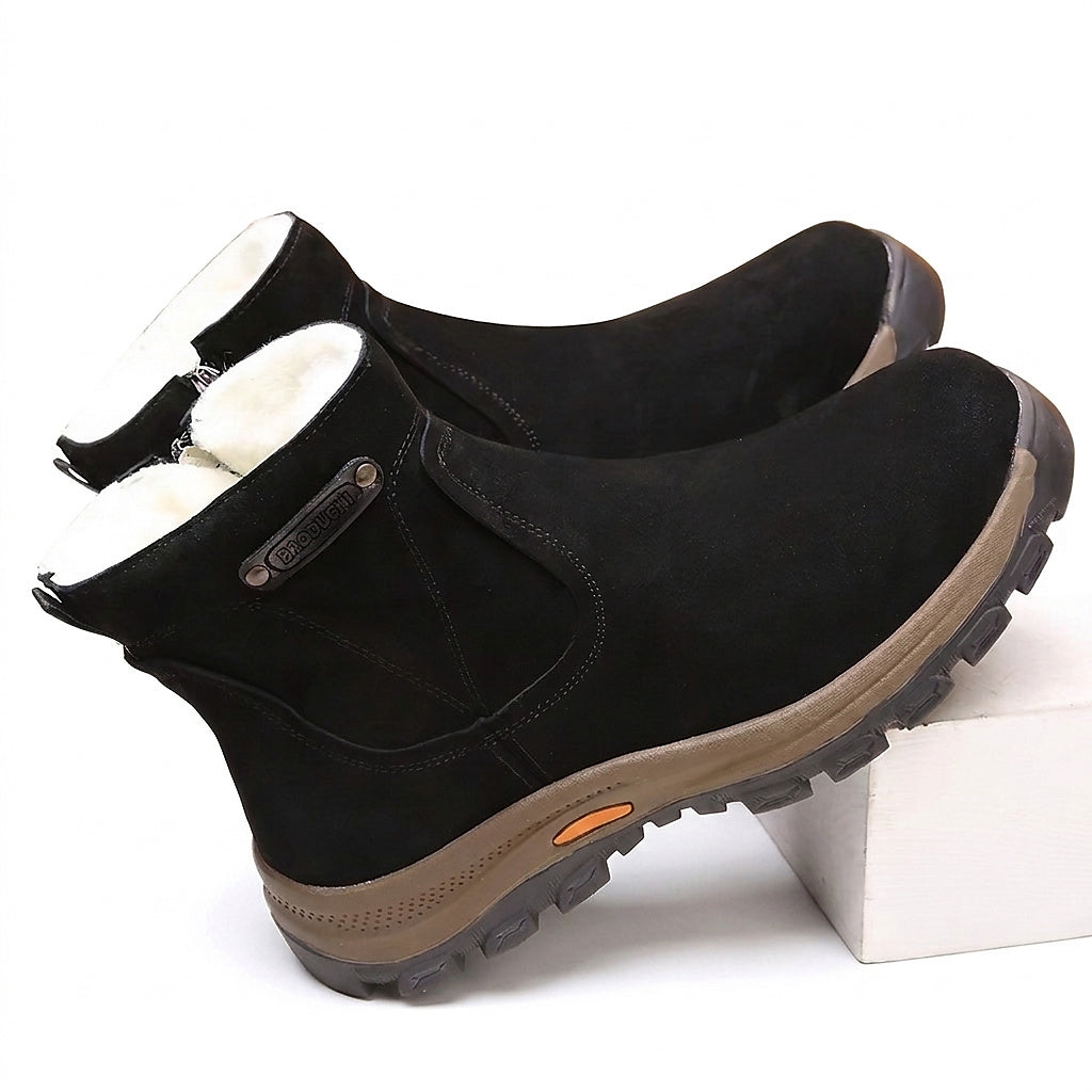 Herren-Stiefeletten aus Wildleder mit seitlichem Reißverschluss-Footwear for men-Alpenkind