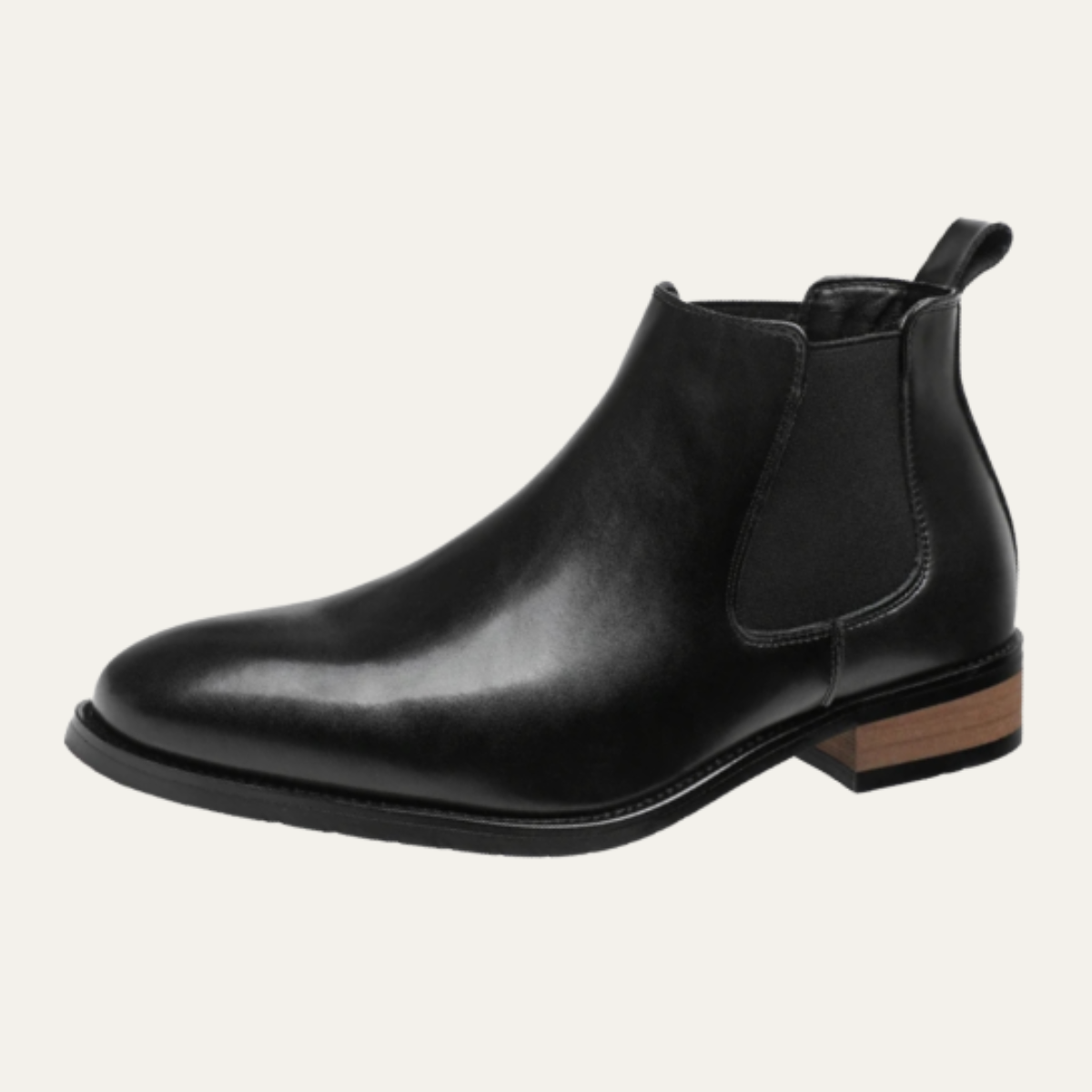 Herren Stiefeletten mit elastischen Seiteneinsätzen und Zuglaschen-Men Footwear-Alpenkind