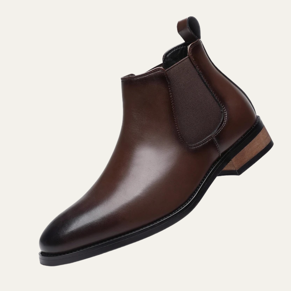 Herren Stiefeletten mit elastischen Seiteneinsätzen und Zuglaschen-Men Footwear-Alpenkind