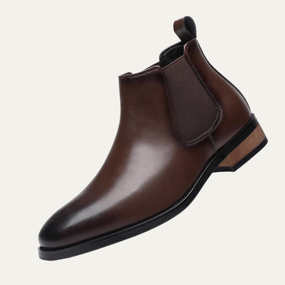 Herren Stiefeletten mit elastischen Seiteneinsätzen und Zuglaschen-Men Footwear-Alpenkind