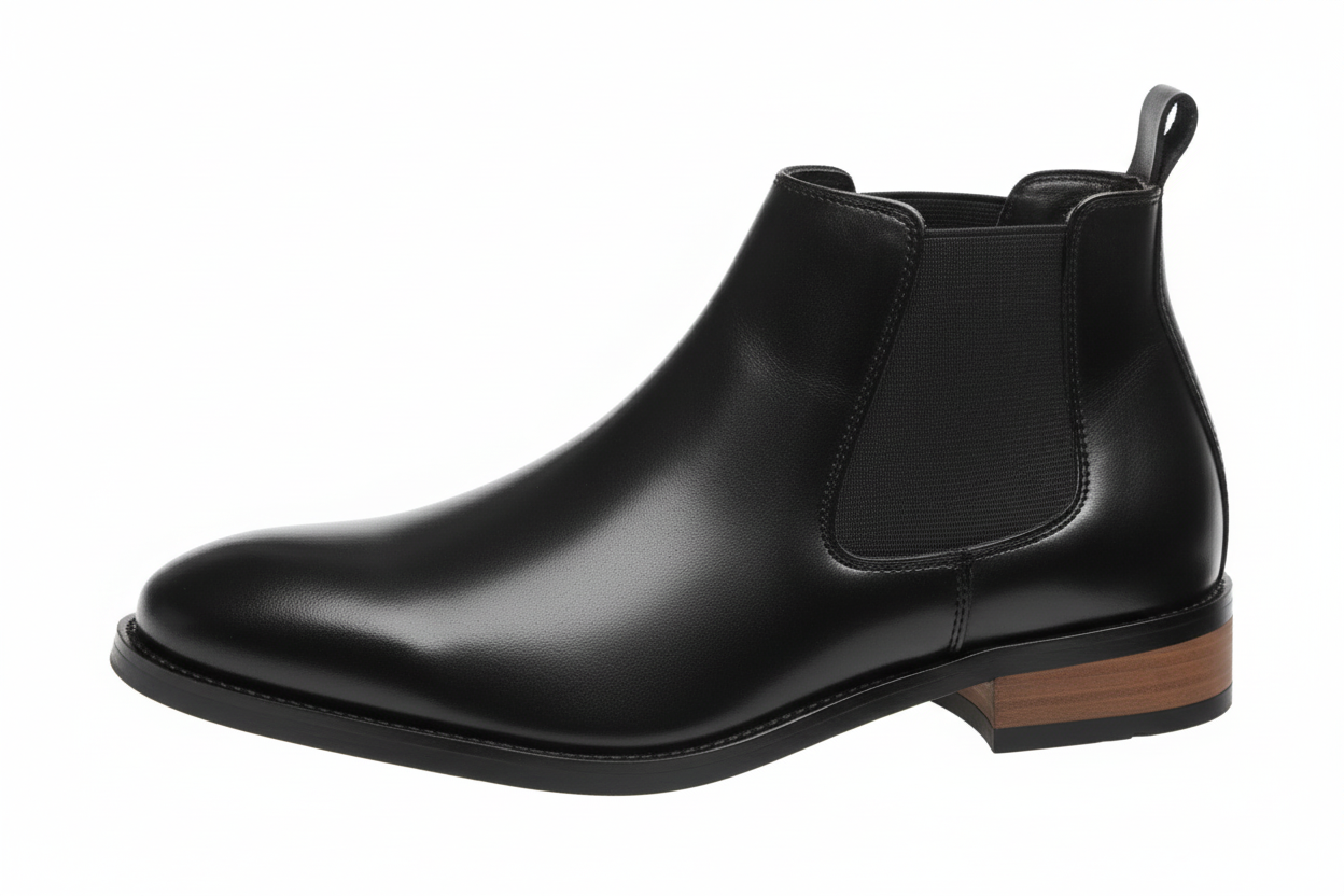 Herren Stiefeletten mit elastischen Seiteneinsätzen und Zuglaschen-Men Footwear-Alpenkind