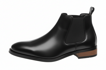 Herren Stiefeletten mit elastischen Seiteneinsätzen und Zuglaschen-Men Footwear-Alpenkind