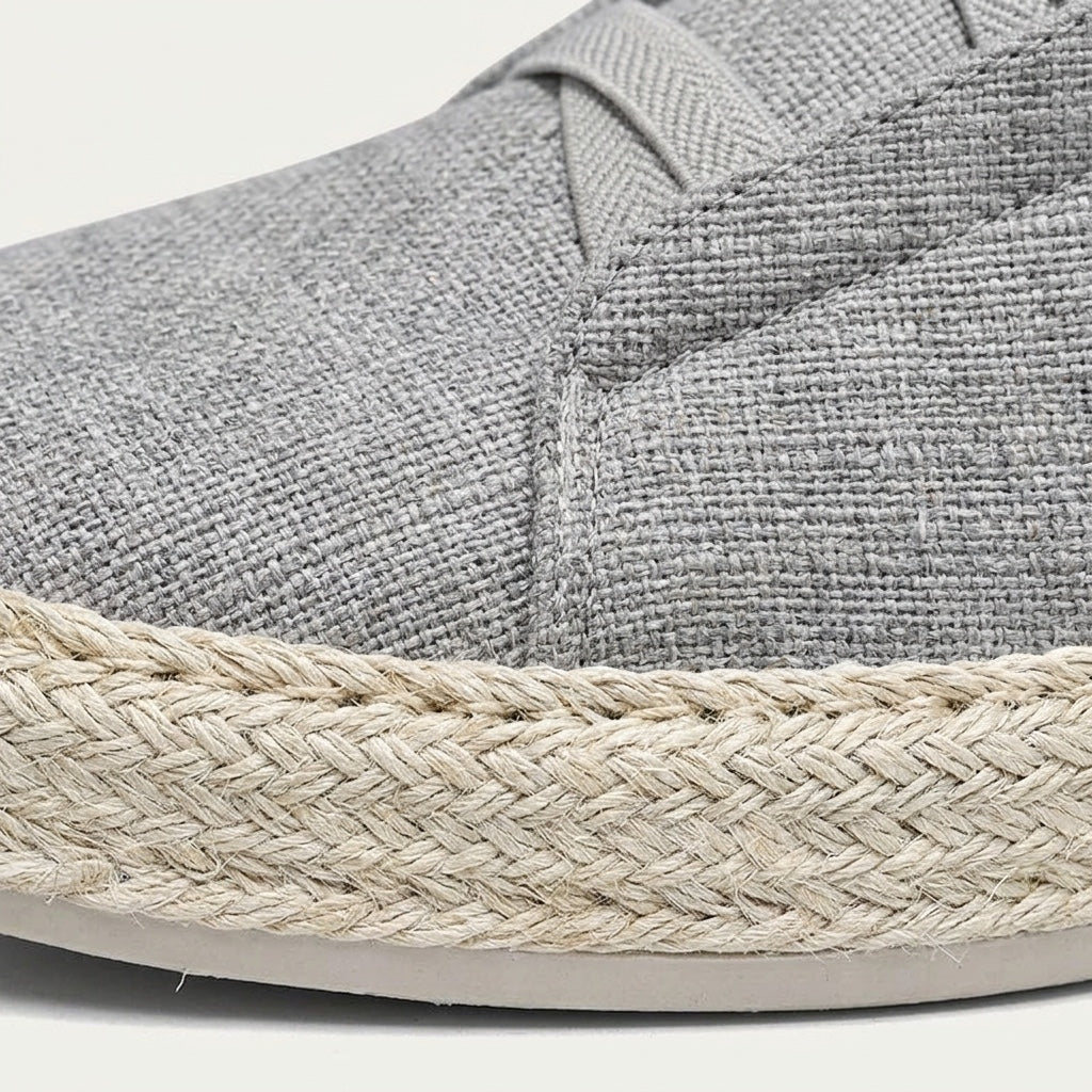 Herren Strick-Slip-On-Sneaker mit Jute-Besatz-Footwear for men-Alpenkind