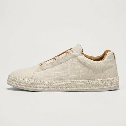 Herren Strick-Slip-On-Sneaker mit Jute-Besatz-Footwear for men-Alpenkind